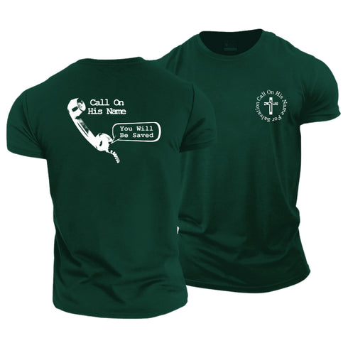 Men's Call On His Name For Salvation Cotton T-Shirt